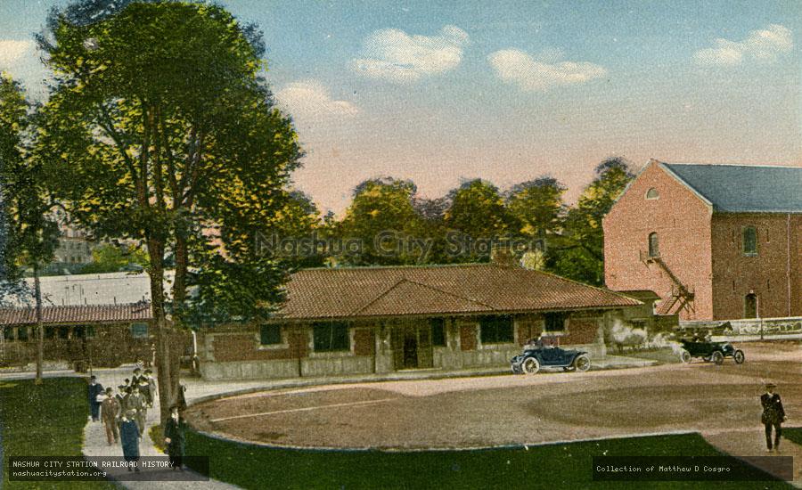 Postcard: Railroad Station, Milton, Massachusetts